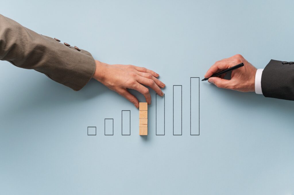Schematische weergave van een hersteltraject met verschillende fasen van herstel